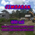 Jual tanah di Jimbaran 650 m2 di Jimbaran Ungasan